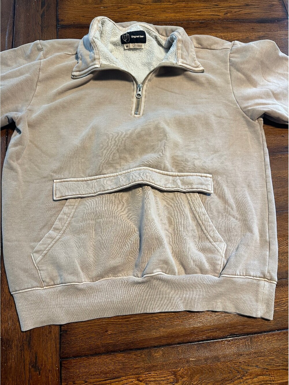 Original Use 3/4 zip up sweatshirt sz M
